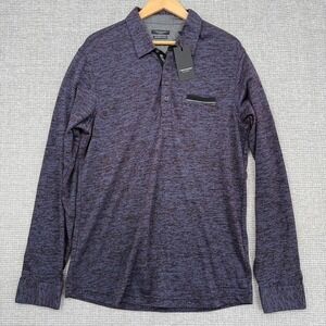 Teodor Concept Polo Shirt Long Sleeve Mercerised Cotton Slim Fit XL Golf Perform